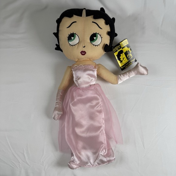 Betty Boop Plush Rare 16" Pink Dress Doll By Kellytoy Rare Betty Boop Collect - Picture 1 of 8